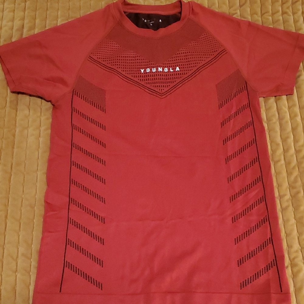 YoungLA Men's Short Sleeve Red Tee